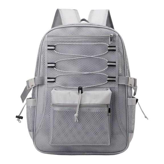 Mesh Backpack School Backpacks Large Capacity See Through Bookbag Stadium Approved