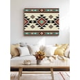 thumbnail image 4 of Southwest Geometric Wall Art for Living Room,Canvas Picture Wall Decor for Bathroom Bedroom,Brown Mexican Aztec Boho Tribal Painting Artwork for Office Kitchen Hallway Dining Room Home Decor 12"x16", 4 of 8