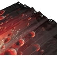 thumbnail image 3 of Coolnut Shower Curtain Christmas Balls Bathroom Decor Watercolor Shower Curtain Sets Fabric Cloth Bathroom Curtains with Hooks 60x72 Inch, 3 of 6