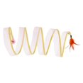 thumbnail image 5 of Folded Cat Tunnel Toy Interactive Funny Collapsible S Type Cat Tunnel with Feather for Pet Cat Kitten Indoor Outdoor, 5 of 5