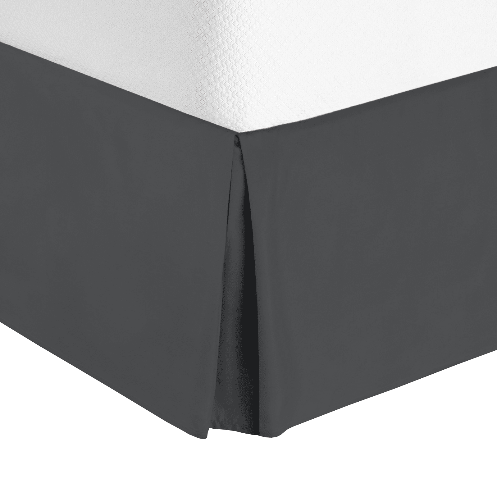 Luxury Pleated Tailored Bed Skirt Full XL 14” Drop Dust Ruffle Steel Blue 