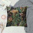 thumbnail image 2 of Qinduosi Mushroom Throw Pillow Covers Soft Botanical Nature Theme Cushion Covers For Living Room Bedroom Wild Mushroom Stuff Decorative Throw Pillowcases for Sofa Couch Chair White, 2 of 5