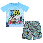 Teen Titans Go! Boys' Chill Character 2-Piece Short Pajama Lounge Sleep Set
