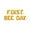 Gold, variant on Letter Balloons - FIRST BEE DAY 16" Inch Alphabet Letters Foil Mylar Balloon Birthday Party Banner (Purple)