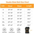 thumbnail image 4 of Men Sauna Suit Sweat Waist Trainer Vest Neoprene Tank Top Body Shaper Belt Corset Thermo T-Shirt with Double Belt, 4 of 11