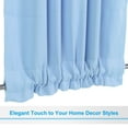 thumbnail image 6 of Uxcell Blackout Door Curtain, 25"W x 40"L French Window Door Curtain 1 Panel, Sky Blue, 6 of 7