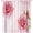 Style-4, variant on Rose Curtains Vintage Romantic Floral Pink Rose Gray Leaf White Living Room Bedroom Kitchen Rod Pocket Blackout Window Drapes 42x63in