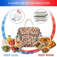 thumbnail image 4 of Pioneer Flower Floral Print Pattern Womens Lunch Box for Work,Insulated Large Lunch Bag for Tween and Teen,Loncheras Para Mujer,Leakproof Adult Lunch Bag for Work,Beach,Travel,Picnic,Camping, 4 of 7