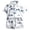 Sky Blue, variant on Boys Hawaiian Outfit 2Pcs Set Summer Beach Button-Down Shirt Top + Shorts for Kids (Coffee,11-12 Years)