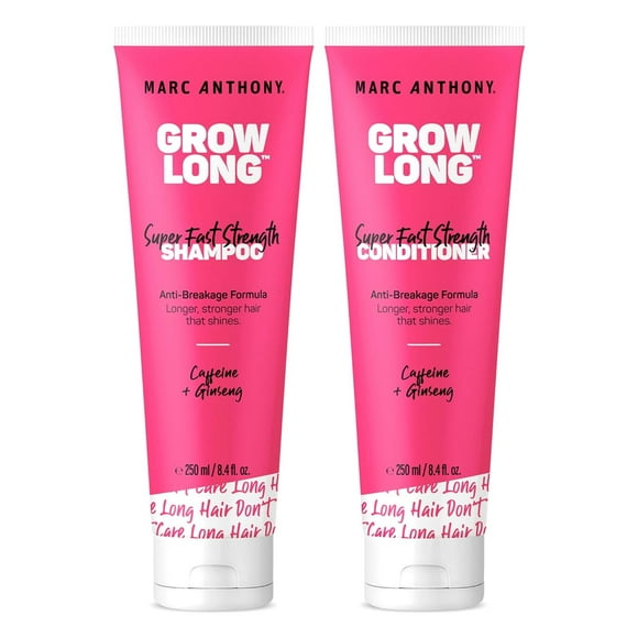 ParentShampoo and Conditioner Set, Grow Long Biotin - Anti-Frizz Deep Conditioner For Split Ends & Breakage - Vitamin E, Caffeine & Ginseng for Curly, Dry & Damaged Hair