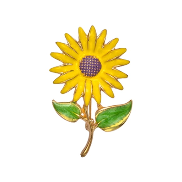 Broche de girasol Broche de aleación de moda Broche de accesorios de moda Insignias (KC Gold)
