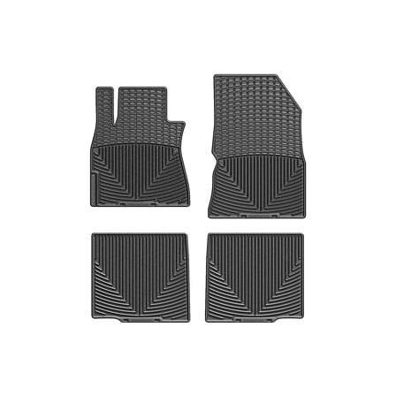 WeatherTech All-Weather Floor Mats compatible with Nissan Versa, Versa Note - 1st & 2nd Row, Black
