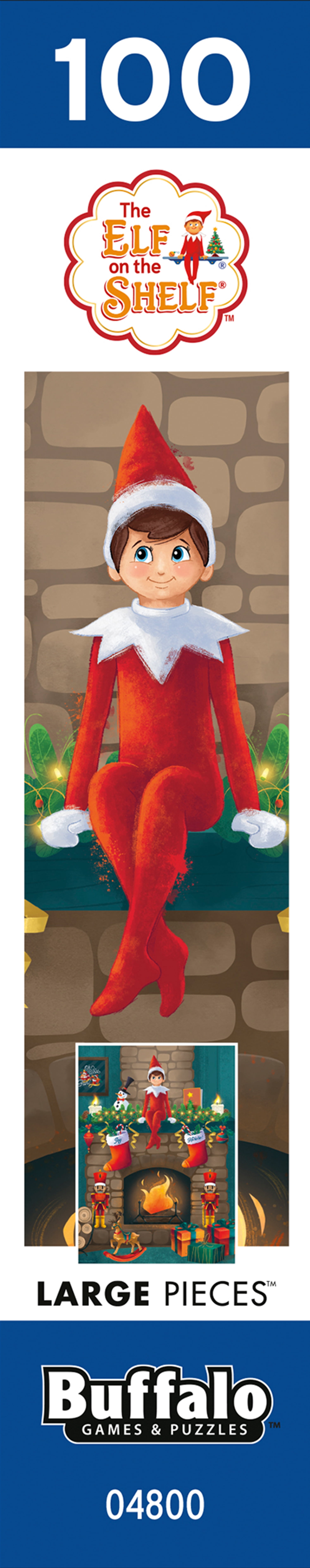 Buffalo Games Elf on the Shelf 100-Piece Interlocking Jigsaw Puzzle for Adults Ages 6+