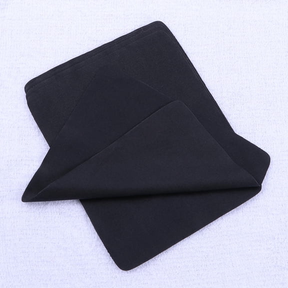 COMPUKAS 6-Pack Black Microfiber Cleaning Cloths for Glasses, Screens, and Daily Fingerprint Removal
