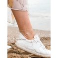 thumbnail image 3 of Silvora 925 Sterling Silver Anklets for Women Heart Birthstone Bead Layered Chain Ankle Bracelets Summer Beach Trendy Jewelry Gifts for Mother, Wife, Daughter, Friends, June, 3 of 6
