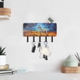 thumbnail image 6 of Horse Zebra Flowers Stars and Moon Mail Holder Organizer Wall Mount with Shelf Key Holder Key Rack with 5 Key Hooks for Wall Decorative, 6 of 6