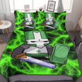 thumbnail image 1 of Castle Crashers 3 Pcs Bed Sheets Set Breathable Duvet Cover with 2 Pillow Sham Soft All Seasons Bedding Set 86x70"", 1 of 5