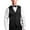 Black, variant on Adam Baker Men's Tuxedo Vest, 100% Wool Satin Tuxedo Vests for Men, Modern Fit, 5 Buttons, 2 Pockets, Adjustable Back Strap, for Suit or Tuxedo