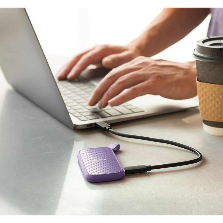 SANDISK 1TB Portable SSD - Lavender, Up to 800MB/s, USB-C, USB 3.2