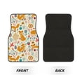 thumbnail image 2 of Balery Whimsical Fox Floral Garden Juego de 4 Alfombrillas para Auto, Revestimientos de Caucho Resistente, Diseño Antideslizante, 2 of 7