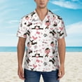 thumbnail image 6 of Picia Dachshund Dog Puppy Gentle Cotton Regular Fit Short Sleeve Casual Hawaiian Shirt for Men-3X-Large, 6 of 9