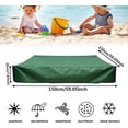 thumbnail image 2 of Drawstring Sandbox Cover, Square Dustproof, Beach Sand Cover, Waterproof, Green (150150cm), 2 of 4