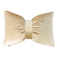 thumbnail image 1 of Pillow for Home 11x16in Petal Design Back Pillow with Bow Removable and Adjustable Styling Versatile Cushion for Vanity Headboard Car Backrest - Throw Pillow, 1 of 3