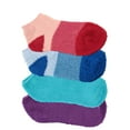 thumbnail image 1 of Women's Extra Large Super Aloe Infused Fuzzy Nylon Socks (4 Pairs), Assortment 96, 1 of 31