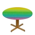 thumbnail image 3 of JEUXUS  Rainbow Round Tablecloth for Indoor and Outdoor, Waterproof Table Cloth Cover Decorative for Kitchen Dining Table, Parties and ​Camping, 3 of 7