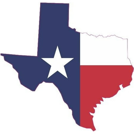 State Flag Bumper Sticker - 5in x 5in Texas State Flag Vinyl Bumper Sticker Decal Car Window Stickers Decals