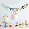 thumbnail image 4 of Conjunto de tarjeta de papel Rosa Naiovety 14.7 pies cartel de feliz cumpleaños, 4 of 6