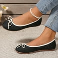 thumbnail image 6 of Bxsruta Women's Breathable Bow Accent Flats, Lightweight Casual Sandals with Flexible Rubber Sole, 6 of 8