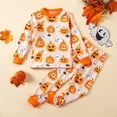 thumbnail image 2 of mgoYE Toddler Halloween Pajamas - Kids 2 Piece Boys Girls PJ Set for Holiday, Long Sleeve & Pants, 2 of 9