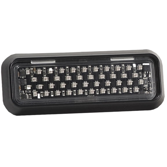 Star Safety Technologies by Grote DLXT-121-BW Emergency Lighting - Thin Auxiliary, Blue/White LED, Black Bezel, 12V