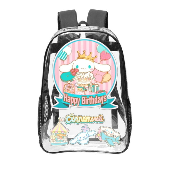 Cinnamoroll Clear Backpack Transparent Backpack College Workplace Heavy Clear Book Bag