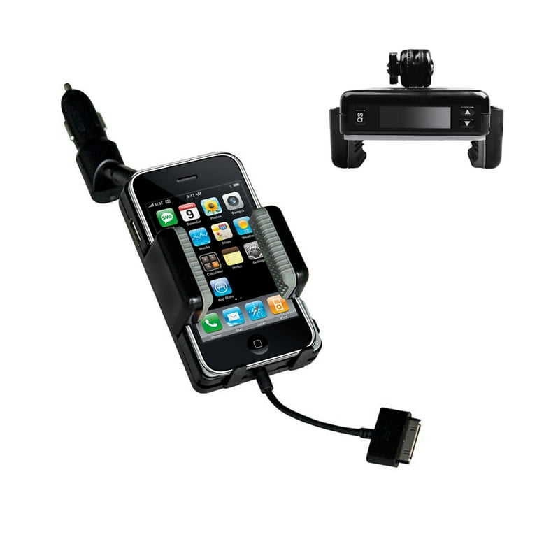 iMounTEK Universal iPhone Car Kit- FM Transmitter, Car Charger