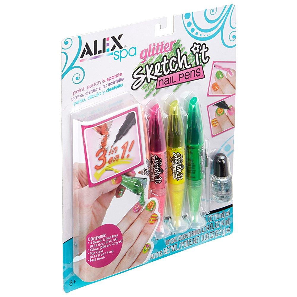 Alex Toys Spa Glitter Sketch It Nail Pens