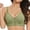 Green, variant on iHPH7 Front Closure Bras for Older Women Snap Front Bra Wireless Bras Senior Comfort Bras Breathable Bras for Women Front Button Front Clasp Push Up Bra Comfort Convenient Beige 36