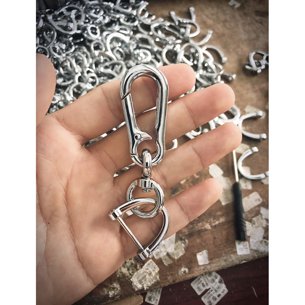 Metal Key Ring Holder Horseshoe Car Keychain Multi function Keyring Bright silver Walmart