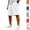 White, variant on HAJWOH Men's Baggy Sweat Shorts Under Knee Length Casual Classic Athletic Sweat Short with Drawstring