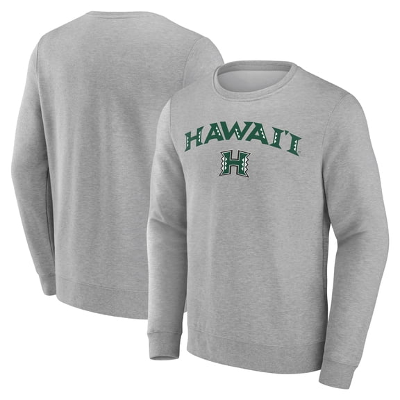 Men's Gray Hawaii Warriors Campus Sweatshirt