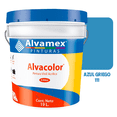 thumbnail image 1 of Pintura Vinílica Alvamex Alvacolor Azul Griego 19L Interior y Exterior 4 Años, 1 of 4