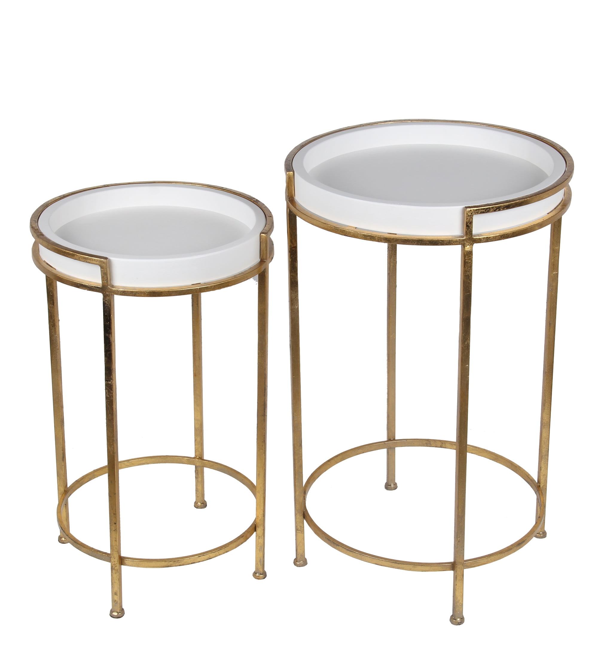 2 Pc Accent Stands Gold Leaf