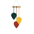 thumbnail image 2 of Boho Macrame Leaf Wall Hanging Cotton Rope Tassel Wall Decor Handmade Bohemian Style Durable Lightweight Easy Hang for Bedroom Living Room Nursery Entryway Home Aesthetic Decoration, 2 of 6