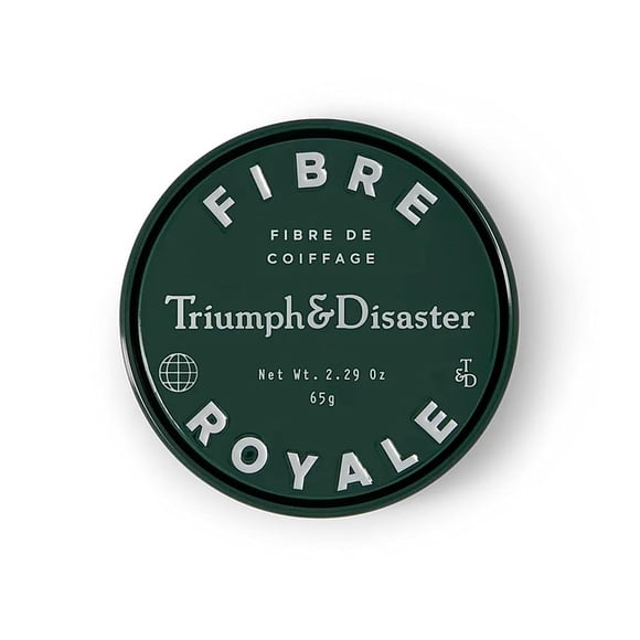 TRIUNFO Y DESASTRE | Cera para peinar el cabello Fiber Royale | Pomada de fijación fuerte para cabello grueso - Acabado natural para hombres y mujeres 65 g