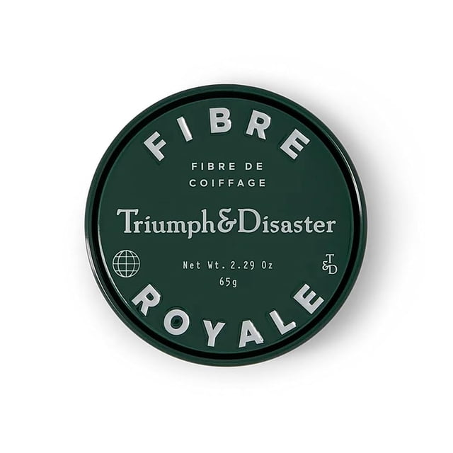 TRIUNFO Y DESASTRE | Cera para peinar el cabello Fiber Royale | Pomada de fijación fuerte para cabello grueso - Acabado natural para hombres y mujeres 65 g