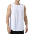 thumbnail image 2 of Leesechin Men's Tank Top Sleeveless Tee Round-Neck Summer Tshirt Loose Fit, 2 of 6