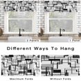 thumbnail image 6 of Curtain Valance for Windows Gray Geometric Stripes Kitchen Curtain Valances Modern Abstract Lines Valances Window Treatments Short Curtains for Kitchen Living Room Bedroom Home Decor 54x18 Inch, 6 of 9