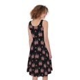 thumbnail image 2 of American Marijuana Leaf Pattern Print Sleeveless Knee Length Dress, American Flag Fashion Summer Maxi Dress For Women. Gifts For Us Independence Day, 4Th Of July, 2 of 4