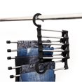 thumbnail image 3 of Joy Guru 5-In-1 Multifunctional Space-Saving Stainless Steel, Clothes Hangers with 2 Hooks, Black, 3 of 6